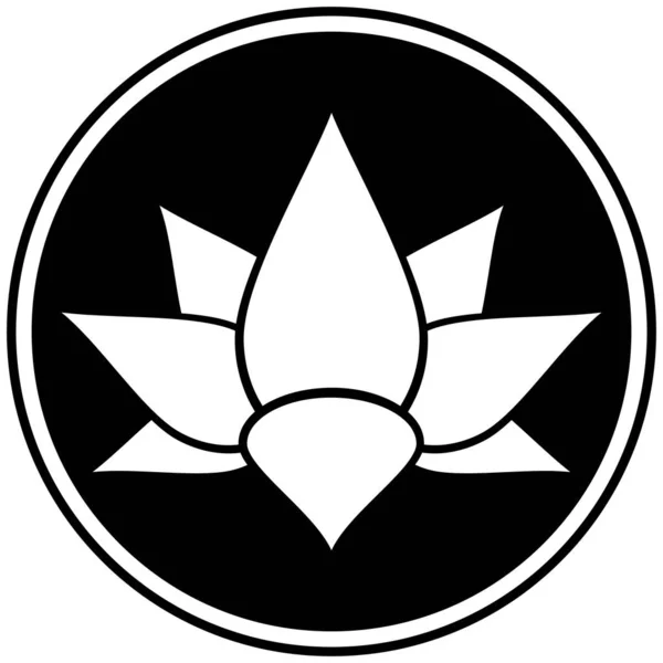 Lotus Flower Icon Ilustracja Kreskówki Ikony Lotus Flower — Wektor stockowy