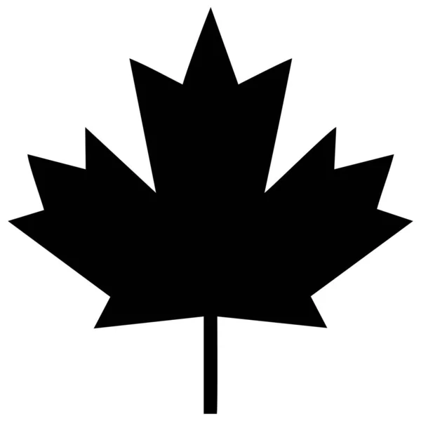 Maple Leaf Icon Tecknad Illustration Ett Lönnlöv — Stock vektor