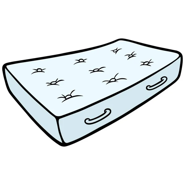 Mattress Cartoon Illustration Mattress — Stock Vector