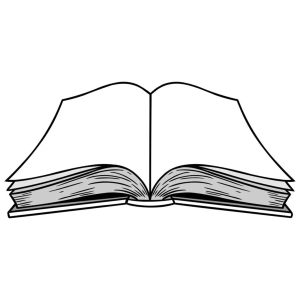 Book open cartoon isolated Royalty Free Vector Image