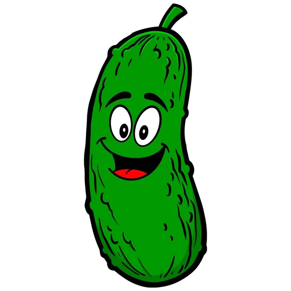 Pickle Mascot Cartoon Illustration Pickle Mascot — Stock Vector