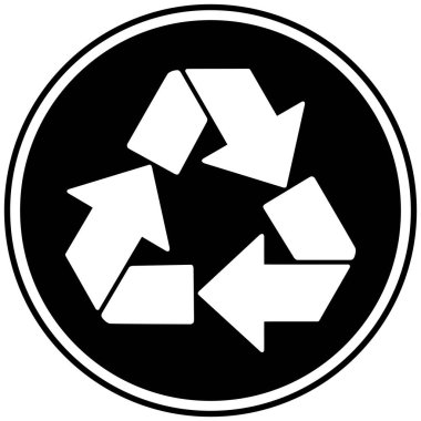 Geri Dönüşüm Amblemi - Geri Dönüşüm Amblemi bir karikatür illüstrasyon.