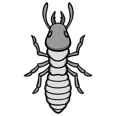 Termit - Bir Termit bir karikatür illüstrasyon.