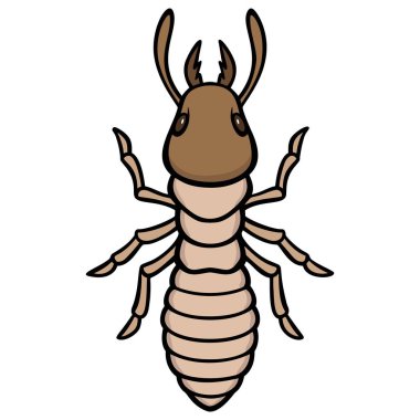 Termit - Bir Termit bir karikatür illüstrasyon.