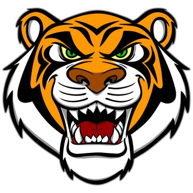 Tiger Maskot - Tiger Maskot bir karikatür illüstrasyon. 