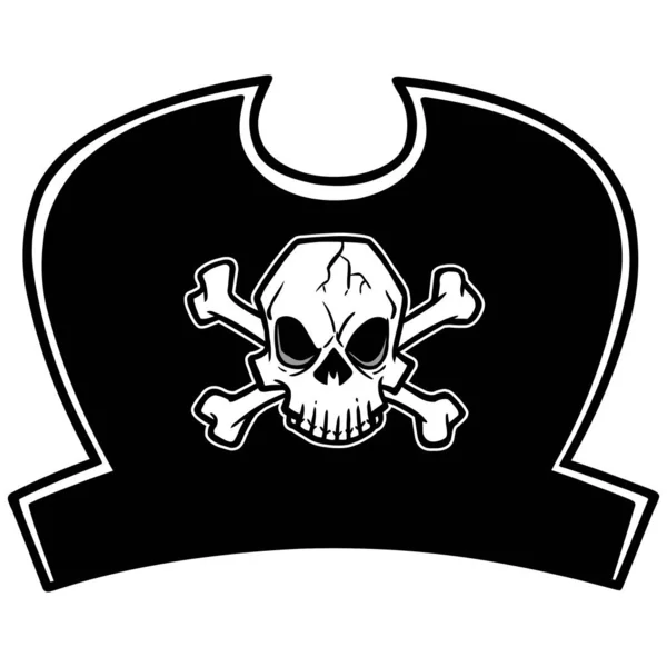 海賊帽子 海賊帽子の漫画のイラスト — ストックベクタ