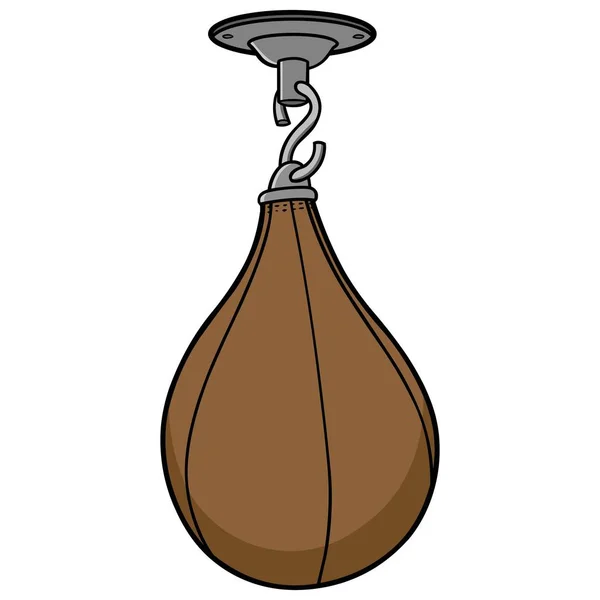 Punching Bag Illustration Dessin Animé Punching Bag — Image vectorielle