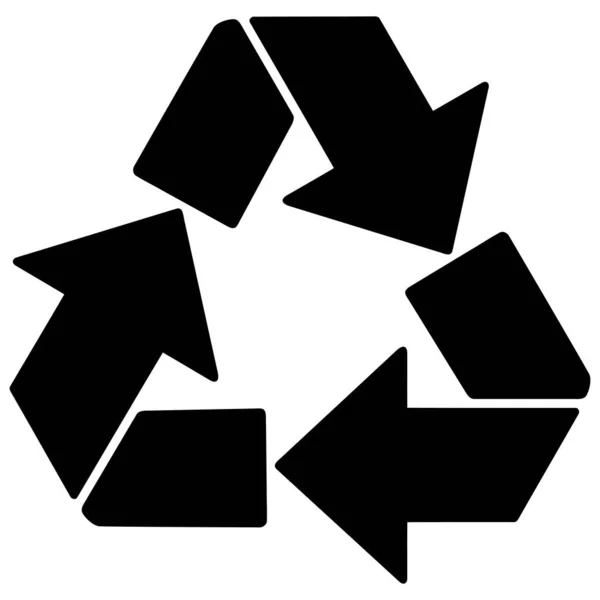 Recycle Icon Карикатурная Иллюстрация Иконы Recycle — стоковый вектор