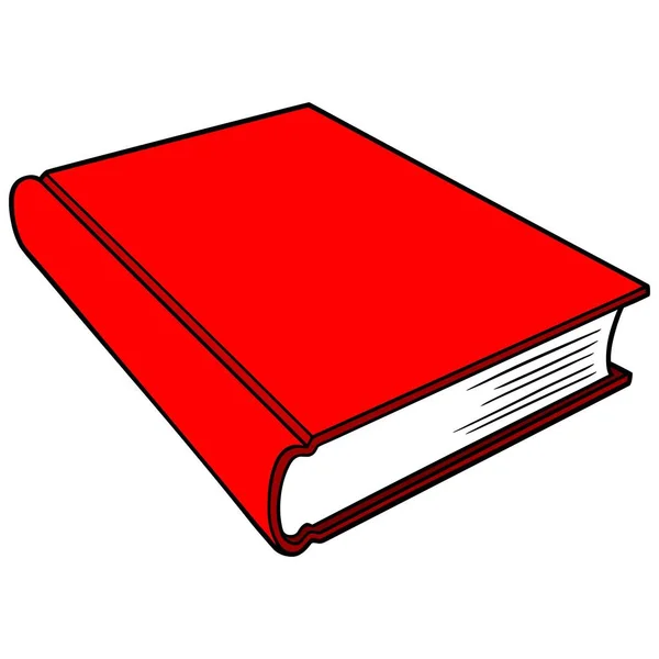 Червона Книга Мультфільм Ілюстрація Червоної Книги — стоковий вектор