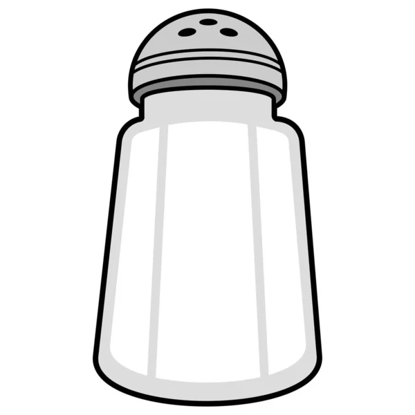 Salt Shaker Una Ilustración Dibujos Animados Salt Shaker — Vector de stock