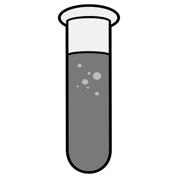 Test Tube Cartoon Illustration Laboratory Test Tube — Stock Vector