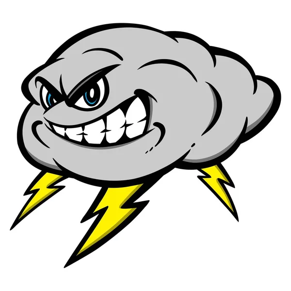 Thunderstorm Mascot - A cartoon illustration of a Thunderstorm mascot.