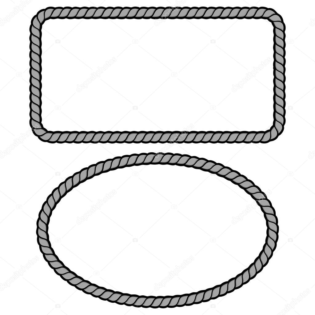 Rope Boarder Illustrations - A cartoon illustration of a couple of Rope boarders.