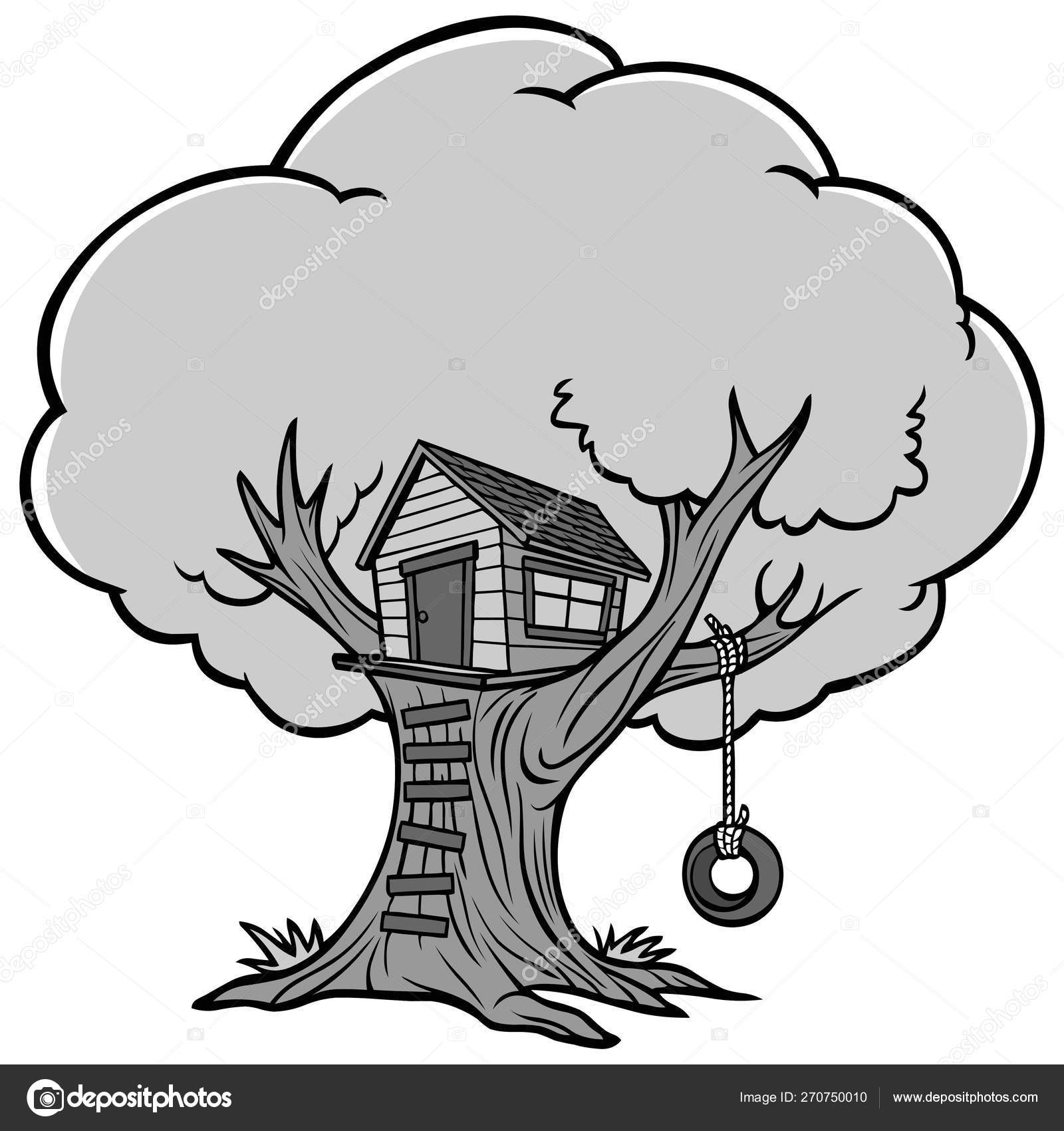 Tree House Cartoon Drawings