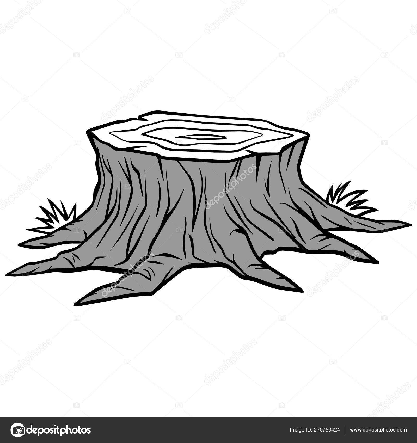 Tree Stump Cartoon Illustration Tree Stump Stock Vector Image by ©larryrains #270750424 Tree Stump Cartoon Illustration Tree Stump Stock Vector Image by ©larryrains #270750424