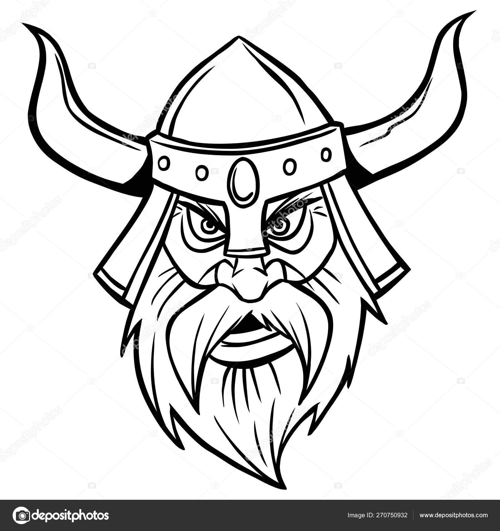 Viking Mascot Cartoon Illustration Viking Mascot Stock Vector Image By C Larryrains