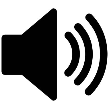 Ses sembolü - Bir Ses sembolünün karikatür illüstrasyonu.