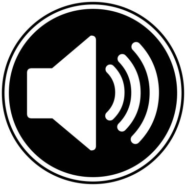 Ses sembolü - Bir Ses sembolünün karikatür illüstrasyonu.