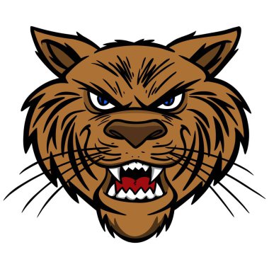 Wildcat - Bir Wildcat bir vektör illüstrasyon.