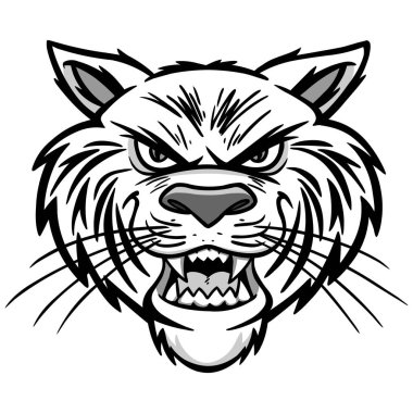 Wildcat - Bir Wildcat bir vektör illüstrasyon.