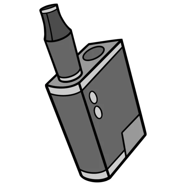 Vape Pen Μια Εικονογράφηση Κινουμένων Σχεδίων Ενός Vape Pen — Διανυσματικό Αρχείο