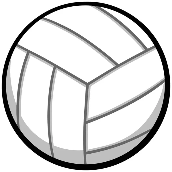 Volleybal Een Cartoon Illustratie Van Een Volleybal Icoon — Stockvector