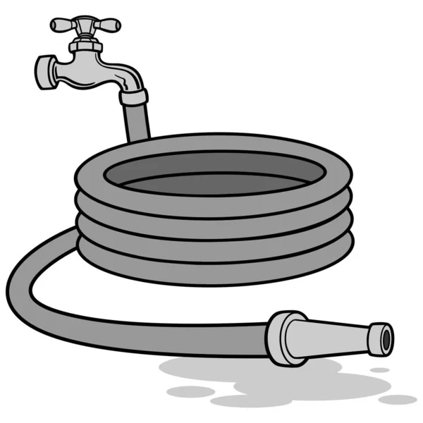 Water Hose Cartoon Illustration Water Hose — Stock Vector