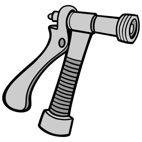 Water Spray Gun Tecknad Illustration Vattenspray Pistol — Stock vektor