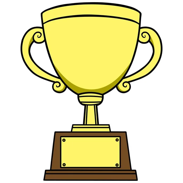 Trophy Vektorová Ilustrace Trofeje — Stockový vektor