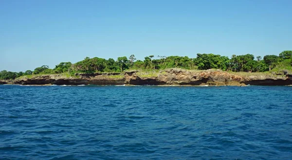 Pobřeží Tropický Ostrov Wasini Keni — Stock fotografie