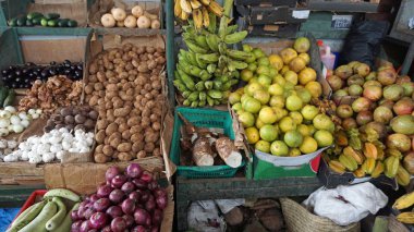 kenya Mombasa'da yerel gıda piyasasının