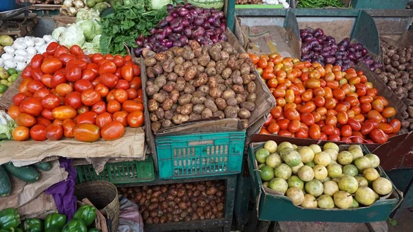 Lokale Levensmiddelenmarkt Van Mombassa Kenia — Stockfoto