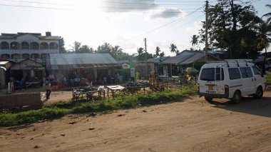 Mombasa, Kenya, Haziran 2018 - yaklaşık Kenya tipik streetlife