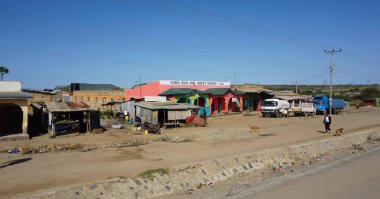 Voi, Kenya, Haziran 2018 - yaklaşık Kenya tipik streetlife