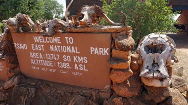 Voi, Kenya, Haziran 2018 - yaklaşık Milli Parkı girişi