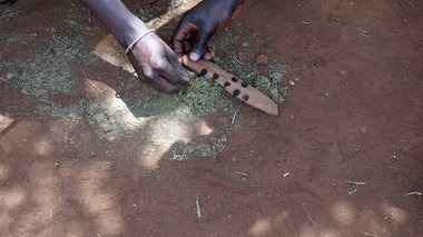 Kimana, Kenya, Haziran 2018 - yaklaşık geleneksel Masai Köyü