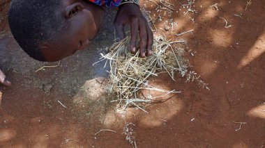 Kimana, Kenya, Haziran 2018 - yaklaşık geleneksel Masai Köyü