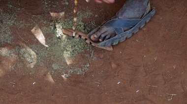 Kimana, Kenya, Haziran 2018 - yaklaşık geleneksel Masai Köyü