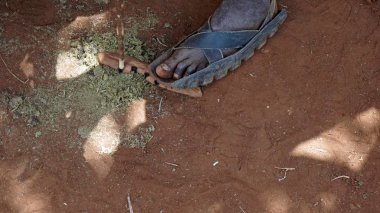 Kimana, Kenya, Haziran 2018 - yaklaşık geleneksel Masai Köyü