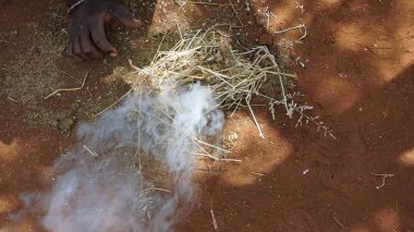 Kimana, Kenya, Haziran 2018 - yaklaşık geleneksel Masai Köyü