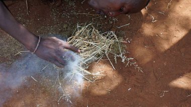Kimana, Kenya, Haziran 2018 - yaklaşık geleneksel Masai Köyü