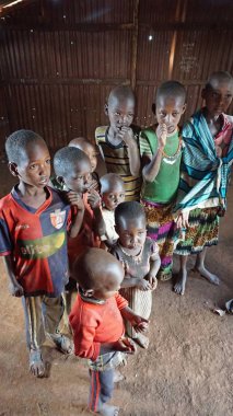 Kimana, Kenya, Haziran 2018 - yaklaşık yerel çocuk okulda