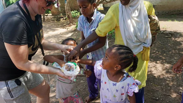 Wasini Adası, Kimana, Kenya, Haziran 2018 - yaklaşık yerel çocuk 