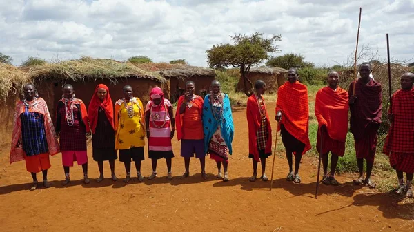Kimana, Kenya, Haziran 2018 - yaklaşık geleneksel Masai Köyü