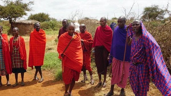 Kimana, Kenya, Haziran 2018 - yaklaşık geleneksel Masai Köyü
