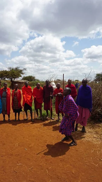 Kimana, Kenya, Haziran 2018 - yaklaşık geleneksel Masai Köyü
