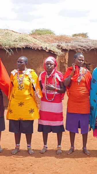 Kimana, Kenya, Haziran 2018 - yaklaşık geleneksel Masai Köyü