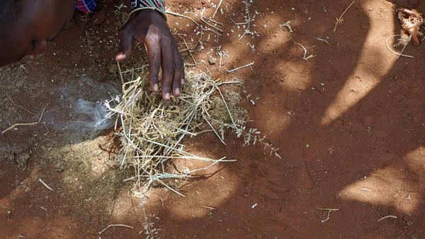 Kimana, Kenya, Haziran 2018 - yaklaşık geleneksel Masai Köyü