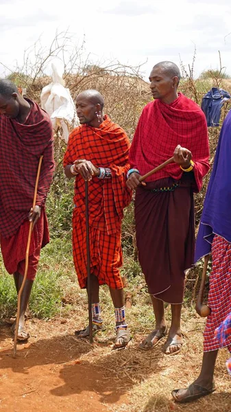 Kimana, Kenya, Haziran 2018 - yaklaşık geleneksel Masai Köyü