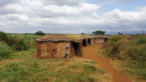 Kimana Kenya Haziran 2018 Yaklaşık Yerel Masai Köyü — Stok fotoğraf